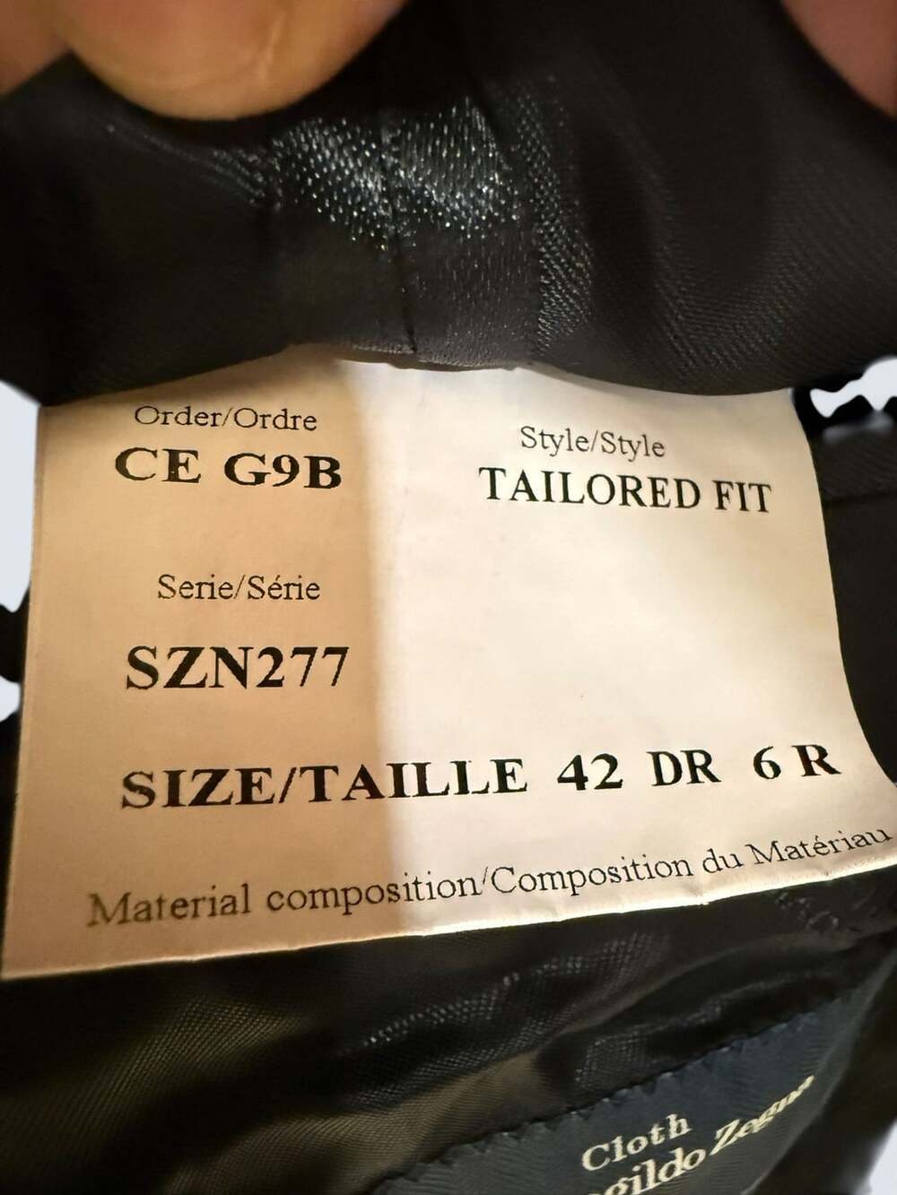 ERMENEGILDO ZEGNA Cloth Saks Fifth Avenue Suit 42R Wool Traveller Made in Italy - Picture 9 of 16